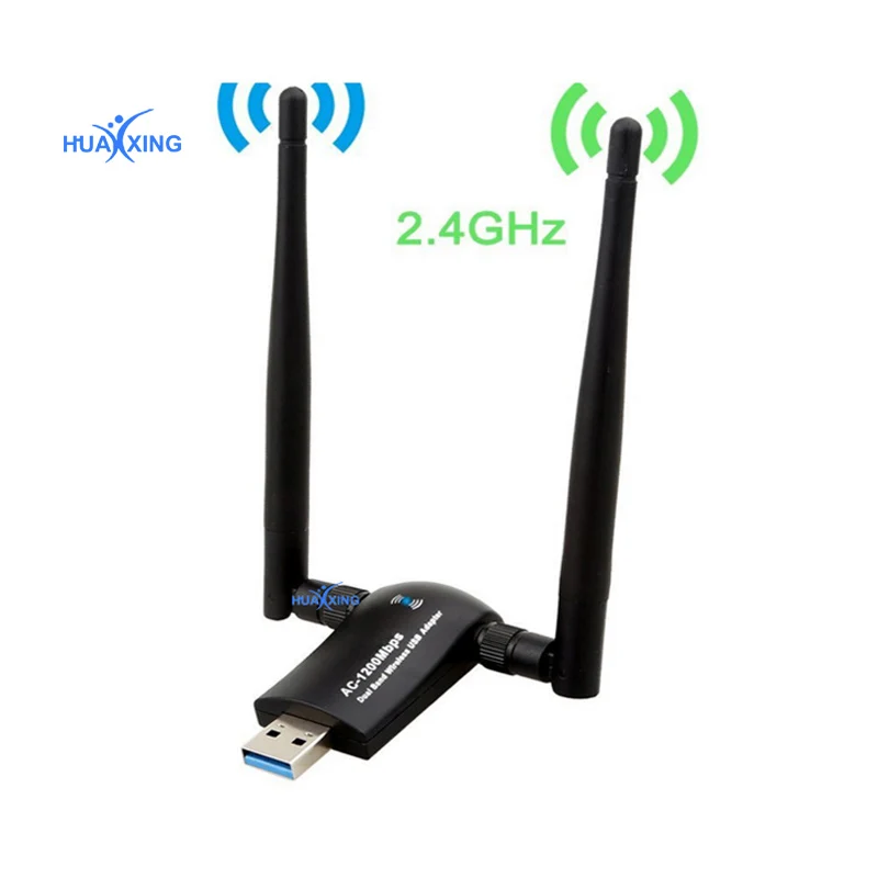 Usb Wifi адаптер 1200 Мбит/с Techkey 3 0 ключ 802 11 Ac беспроводной сетевой с двухдиапазонным 2 4 ГГц/300 + 5