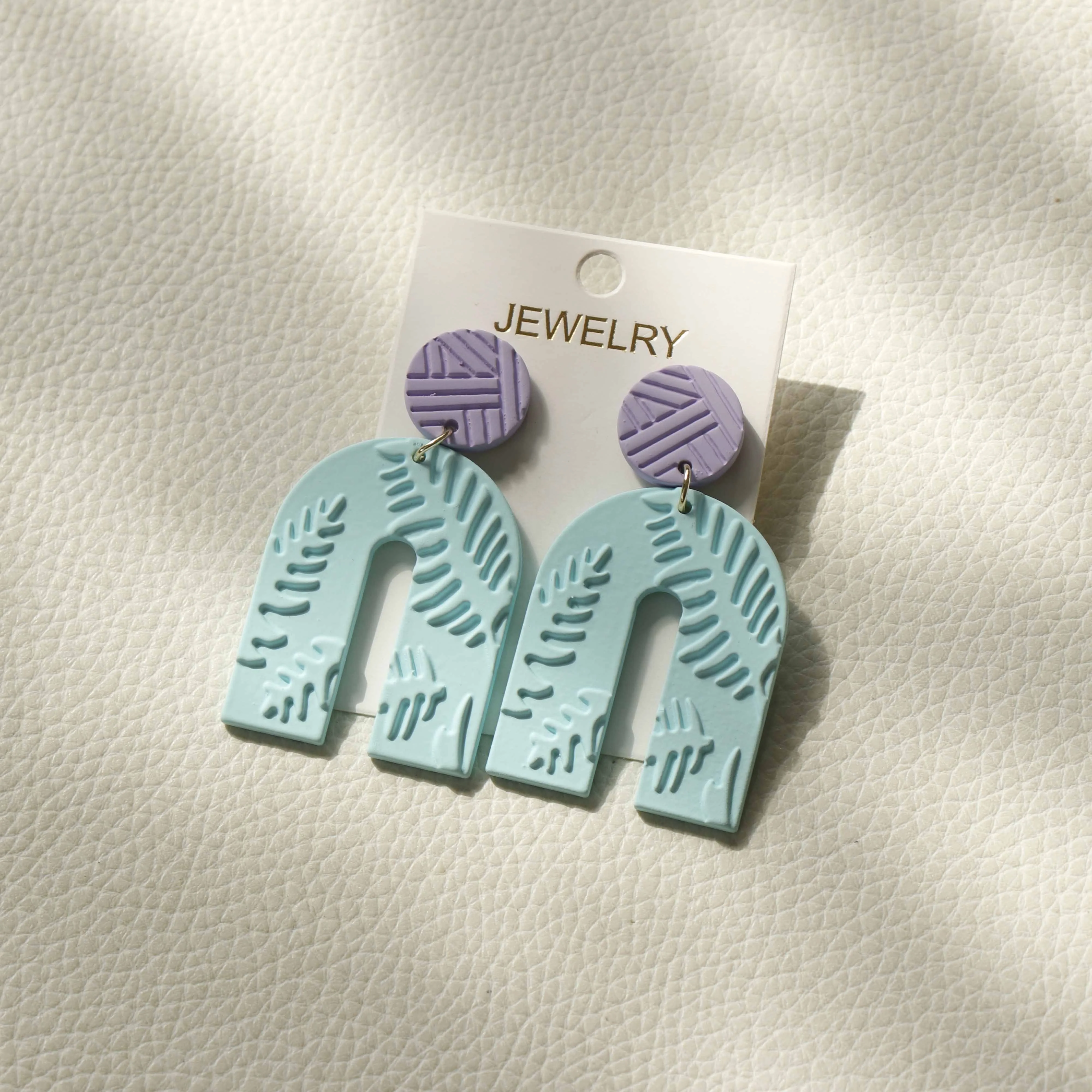 JUHU Elegant acrylic hollow out round geometric arch heart leaf tea cup earring fashion jewelry 2022 wholesale women accessories