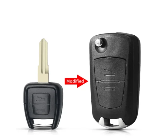 10x 2 Button Modified Car Flip Remote Key Shell For Vauxhall Opel Astra Zafira Vectra Omega (HU100/HU46/HU43/YM28 )
