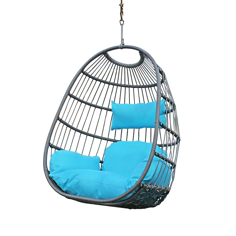 High quality professional design outdoor hanging egg chair swing hot sale customized leisure Indoor Garden Hanging Egg chair