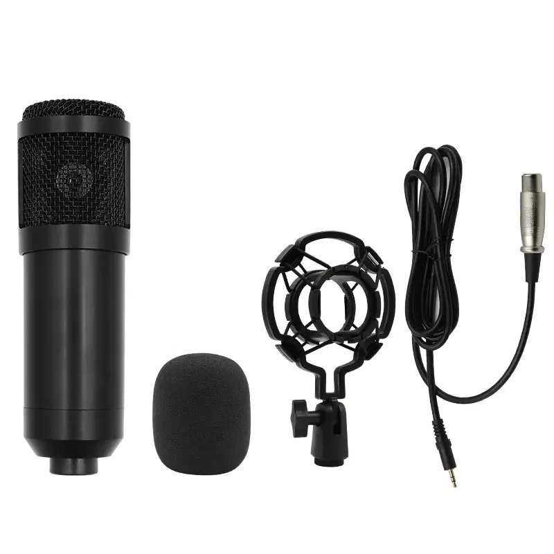 BM800 V8 Profession Sound Card Set  Microphone Studio Condenser Microphone for Recording Live Streaming