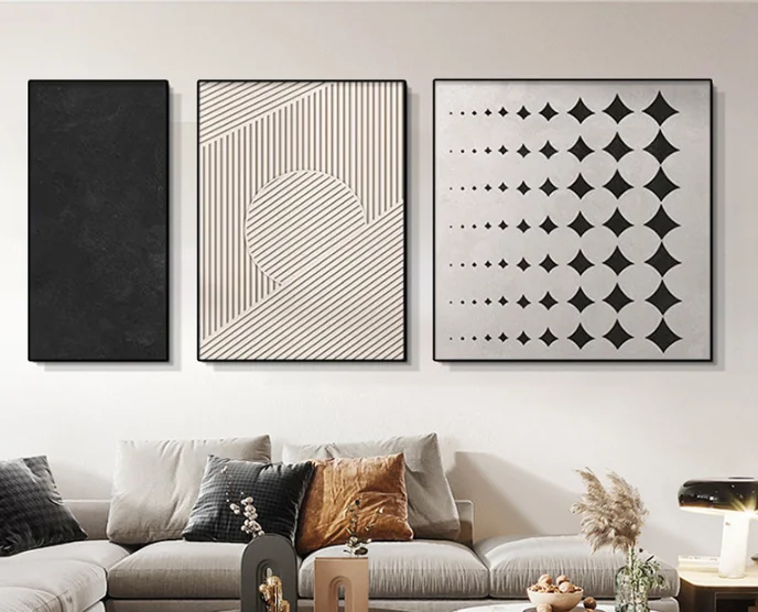 Simple large sunflower home hallway wall decor metal hanging frames