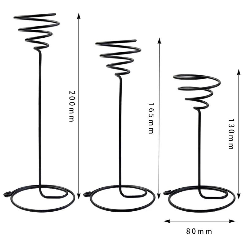 Metal Topper Plant Container Tillandsia Pots Tillandsia Racks Tall Spiral Flower Stand Air Plant Holders for Indoor Display