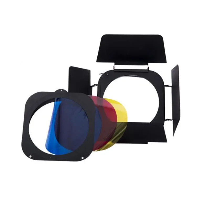 Photographic Equipment Barndoor colored light filters optional baffle Set Shooting Props