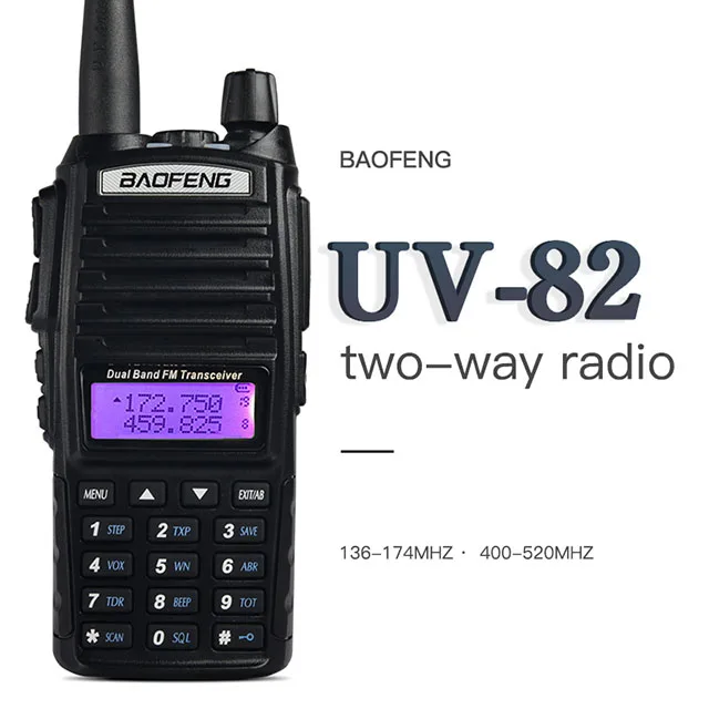 baofeng UV-82 CE FCC Certified High Power 5w Dual band two way radio with Flashlight