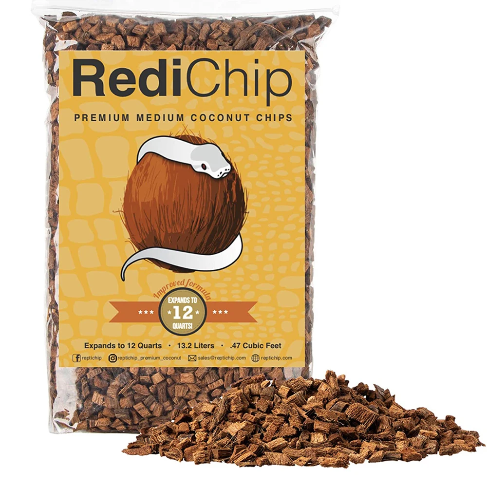 Snake Reptile Bedding Husk Shell Chip Coir Coconut Coco Substrate