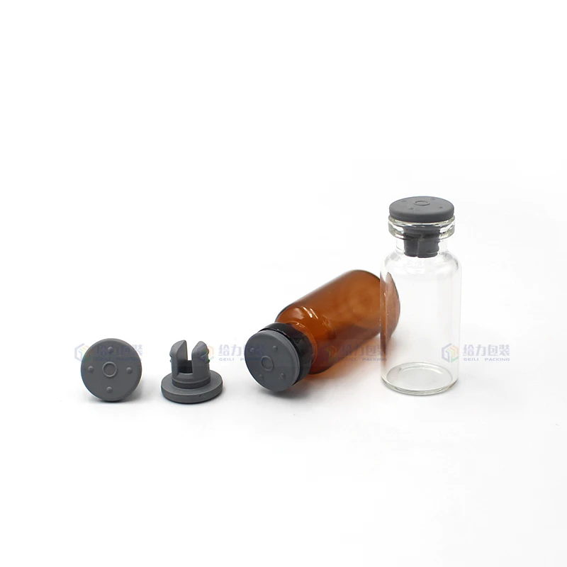 Diameter 13-D2 20-D2 Colorful Two Legs Freeze Dried Use Butyl Rubber Stopper Lyophilization Vial Rubber Plug  Seals Crimp Bottle