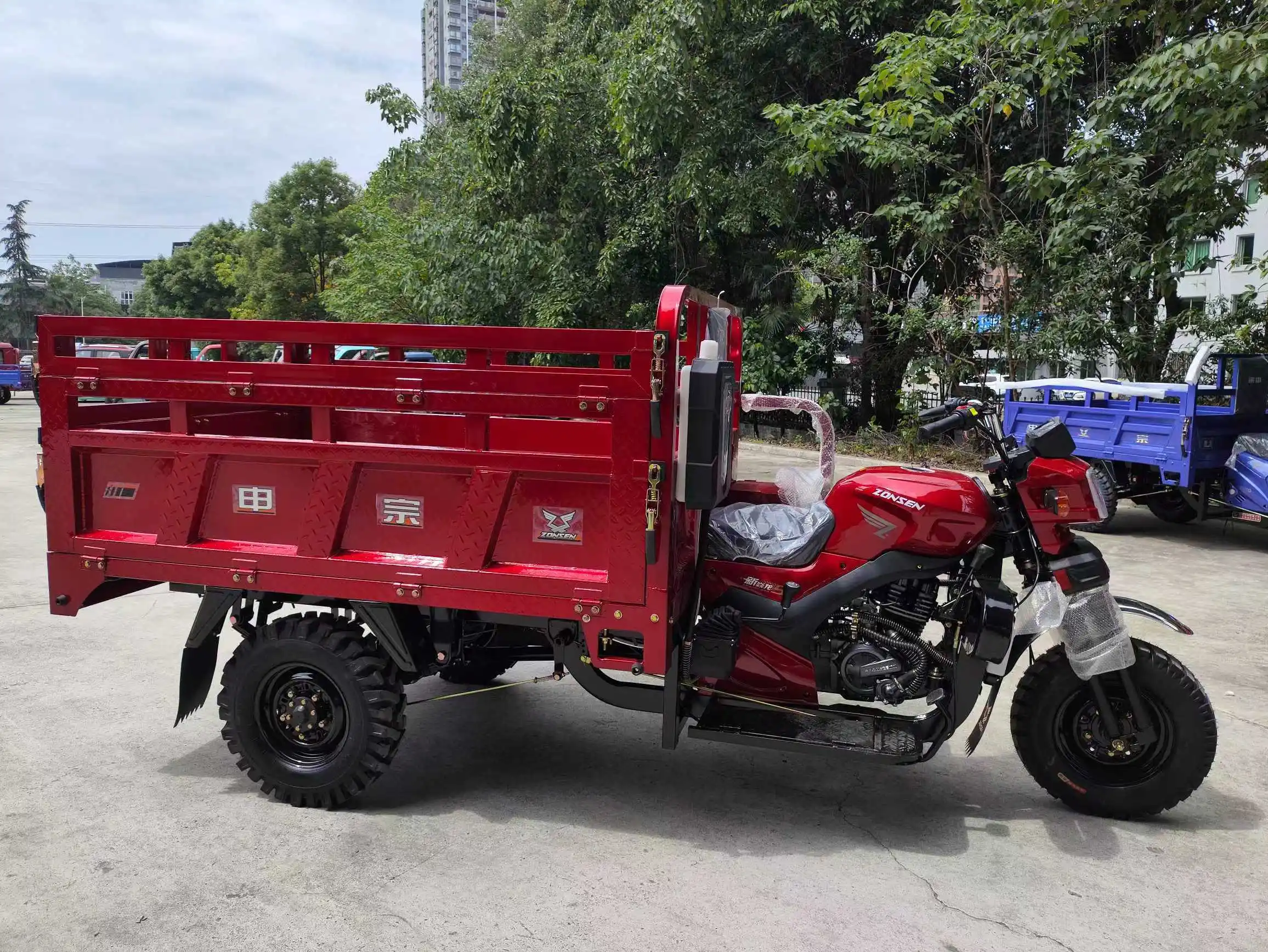 Wholesale tri motor cargo gasolineTricycle  heavy load gasoline Tricycles Three-door tricycles