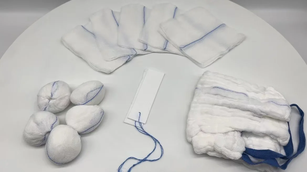 Surgical medical x ray detectable thread for medical detectable abdominal pads