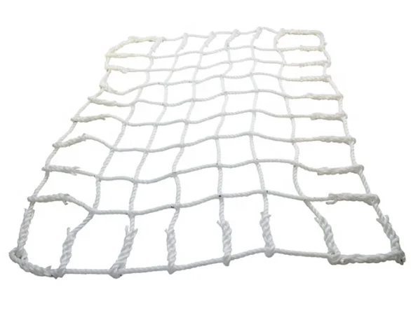 Hot sale customized size green pe knotted net container net cargo net