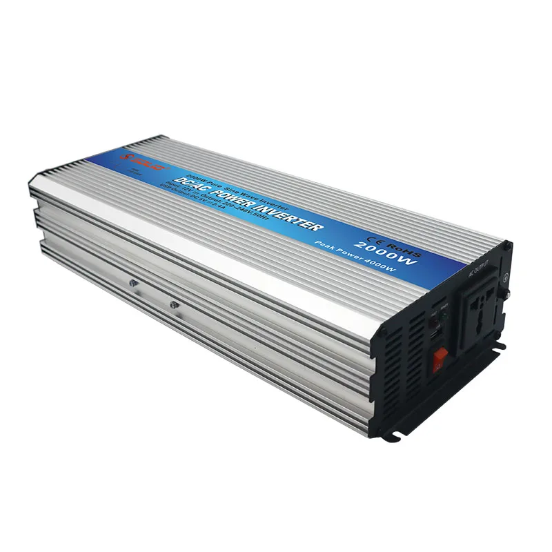 Off Grid Single Phase Pure Sine Wave Power Inverter Inversor 2000W DC 12 24 Volt To AC 110 220 Volt 2KW Power Inverter