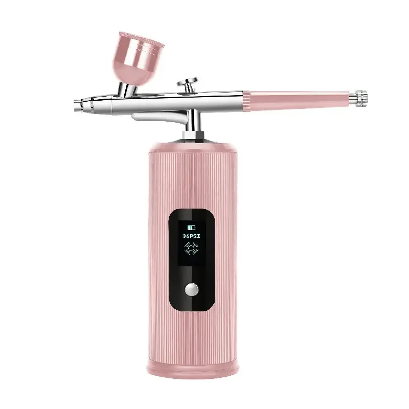 LCD Display Pressure 3 Gears PSI Beauty Equipment Nail Airbrush Kit Mini Aerografo Make Up System