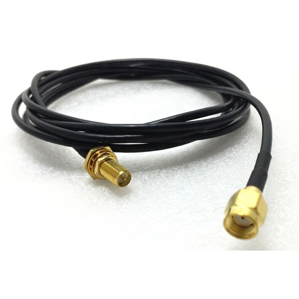 Коннектор RP SMA Pigtail «штырь-гнездо» обжимной соединитель RG174 кабель в сборе