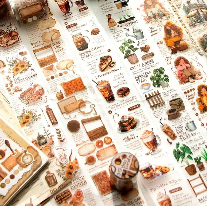 Yanji daily life frosting pet masking tape for DIY journaling and scrapbooking planner