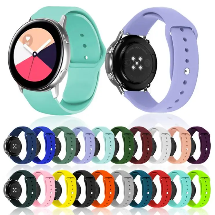 SKYLET New Design Silicone Band Watch  Band For Samsung Galaxy Watch Silicon Strap 21mm 20mm