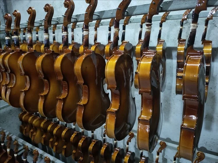 JY-MV003 Linden Plywood Violin entry level cheap price violin