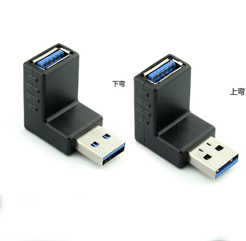 High Quality 90 Degree Right Angle AM to AF Extension pcmcia to usb3.0 adapter 3.0 usb adapter