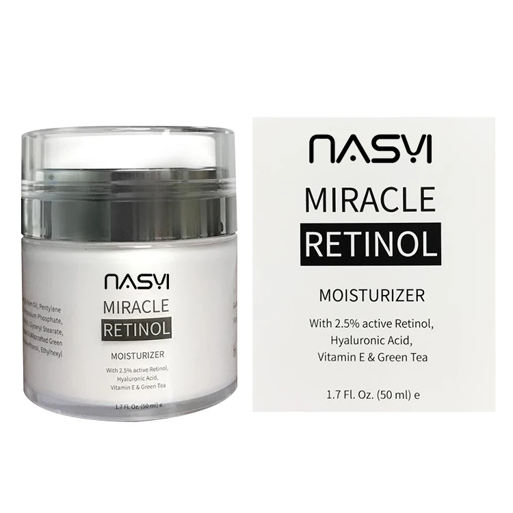 High Quality Face Cream 50ml Retinol Moisturizer Face Care Cream Hyaluronic Acid Anti Aging Remove Wrinkle Vitamin E Facial Crea