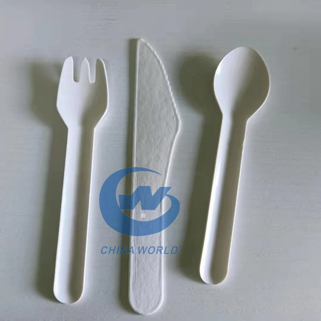Eco-friendly paper cutlery individually paper wrapped knife fork spoon