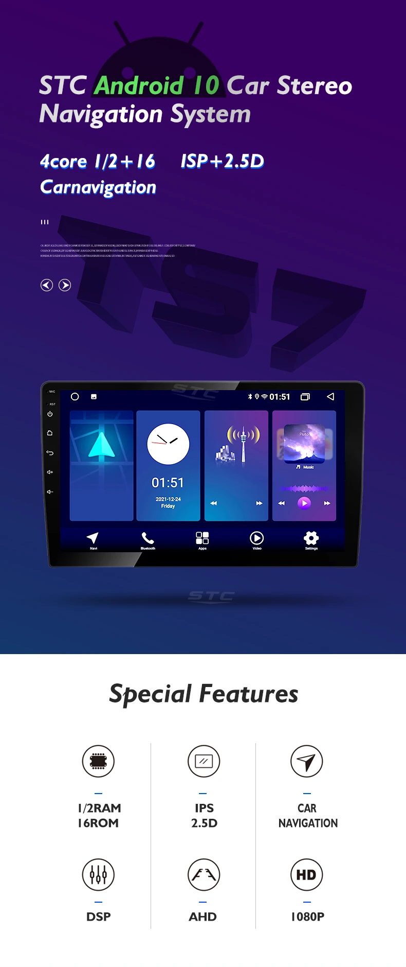 2.Professional Manufacturer Android System Radio Car 9 Inch Car Dvd Player Touch Screen Mp5