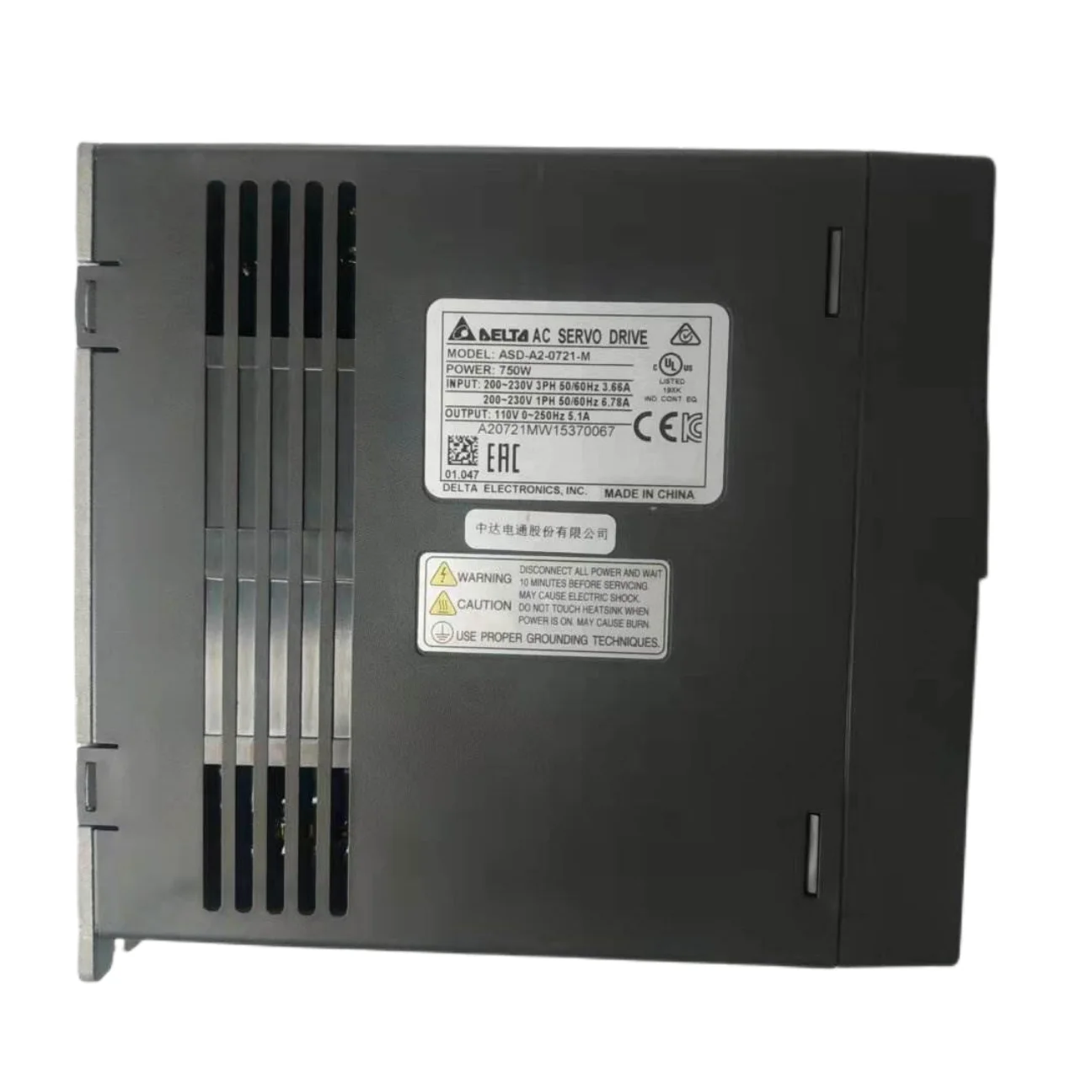 Industrial Servo Controller 750W Three Phase AC Servo motor Drive ASD-A2-0721-M for Delta