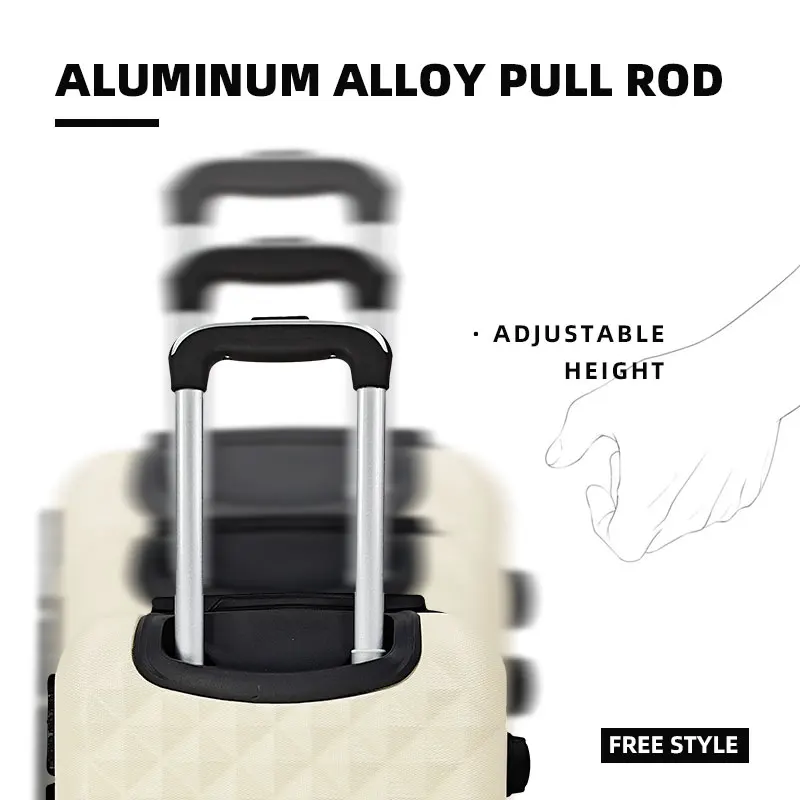 2PCS/SET 14inch Cosmetic Bag 20/24 Inches Girl Students Trolley Case Travel Spinner luggage Woman Rolling Suitcase Boarding Box