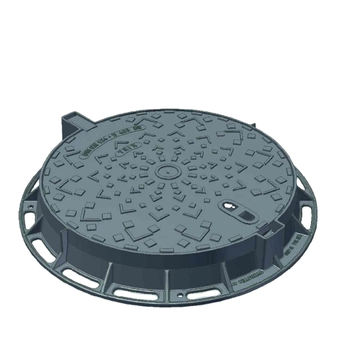Iron,ductile iron,gray iron Material and construction parts Application round ductile iron sand casting manhoel cover