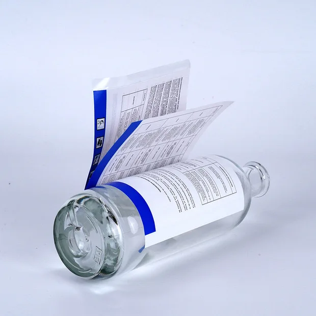 Waterproof safety label Stickers custom advertising printing logo sticker Glass bottle multi-layer self-adhesive sticker