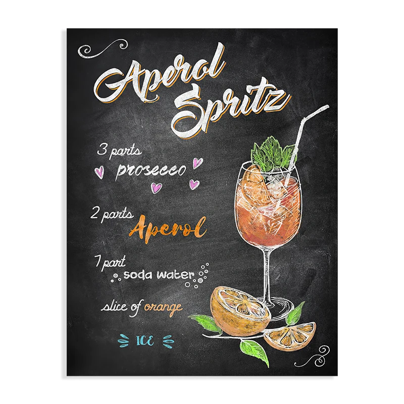 Classic Home Decoration Fruit Juice Restaurant Wall Decoration Wood Painting