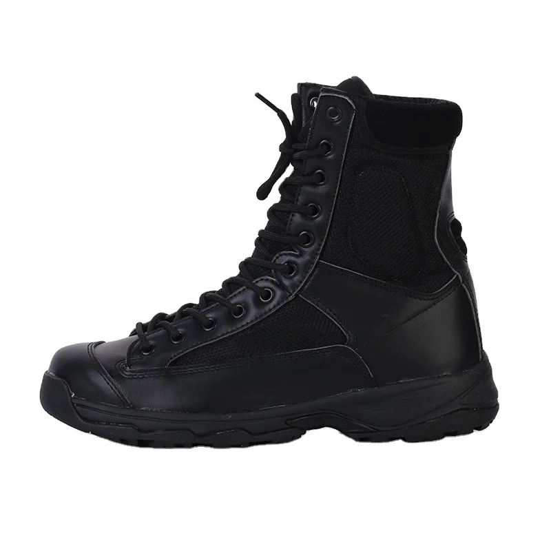 Black Tactical combat boots for hunting