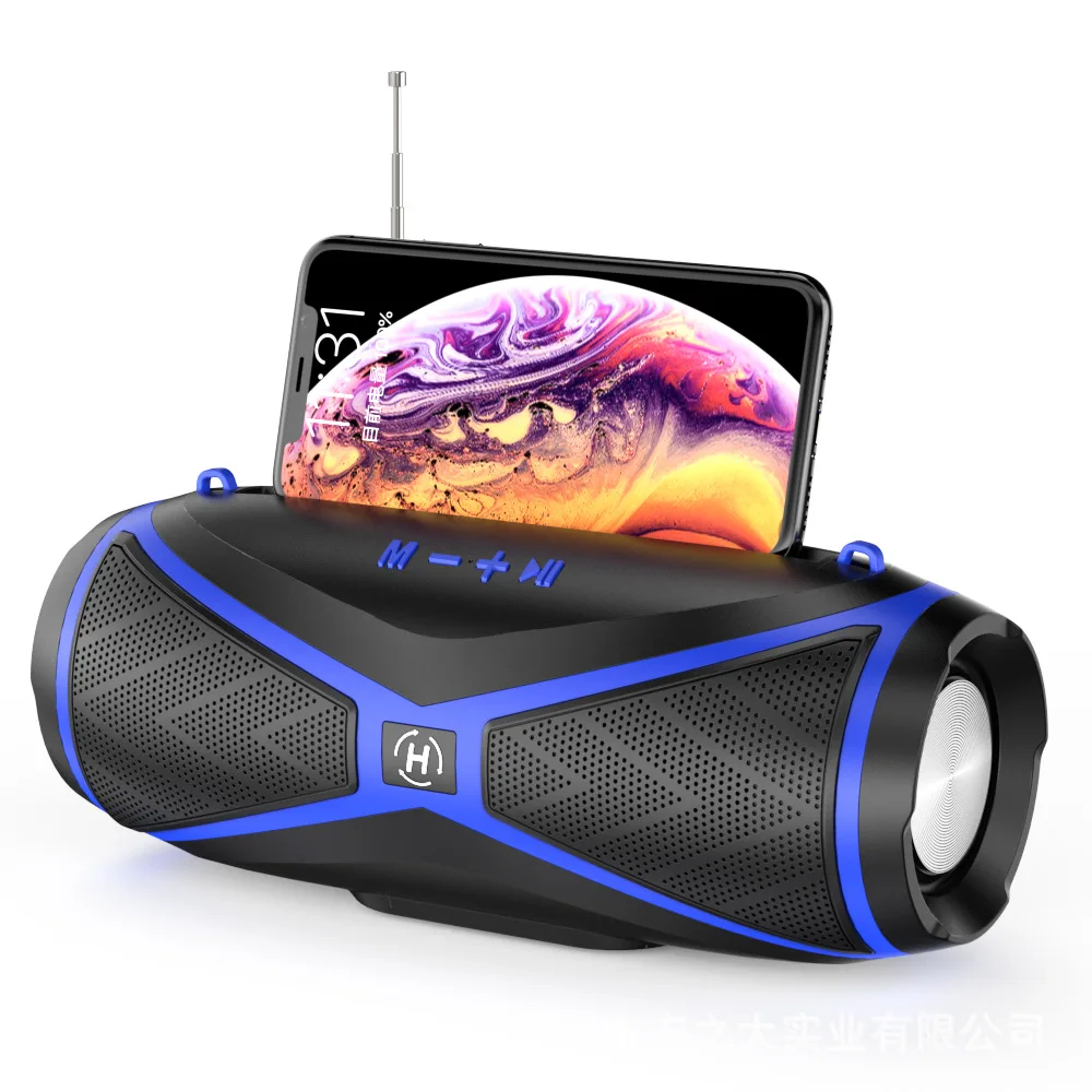 Hot Selling H38 Speaker Brilliant Quality Sound Double Horn Multifunctional HiFi Mini Portable Wireless Speaker
