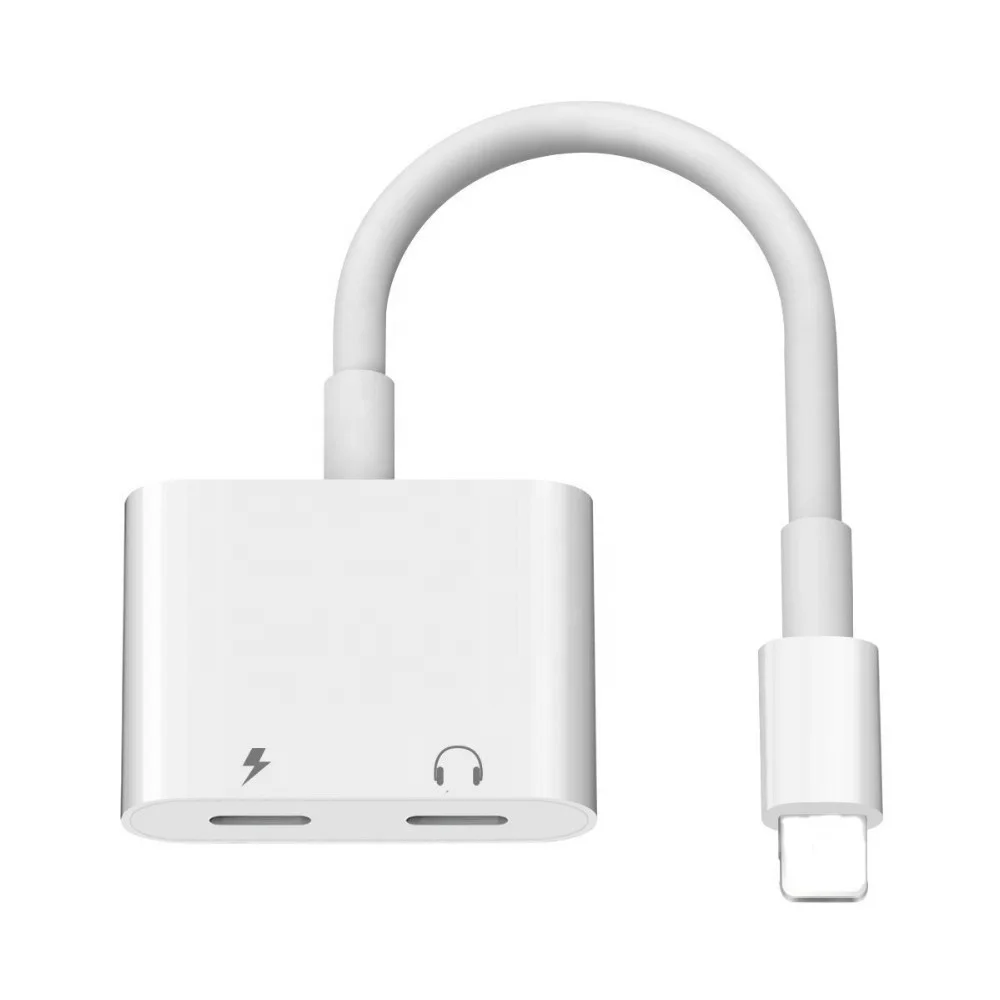 
2 in 1 Charger Adapter Cable For Iphone 7/7plus/8/8plus/X Headphone jack adapter charger 