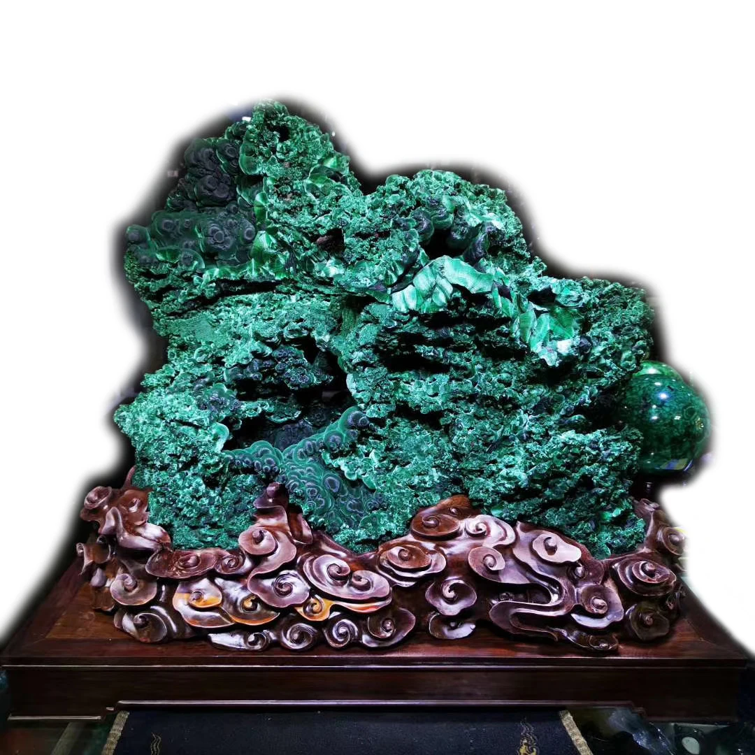 
Customized Bases Wholesale Home Decoration Semi Precious Pure Natural Prices Green Malachite 