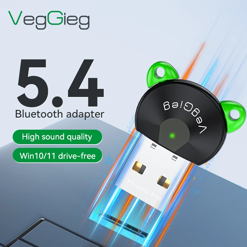 VegGieg OEM/ODM мини беспроводной адаптер компьютера Bluetooth USB 5 4 Dongle передатчик приемник аудио