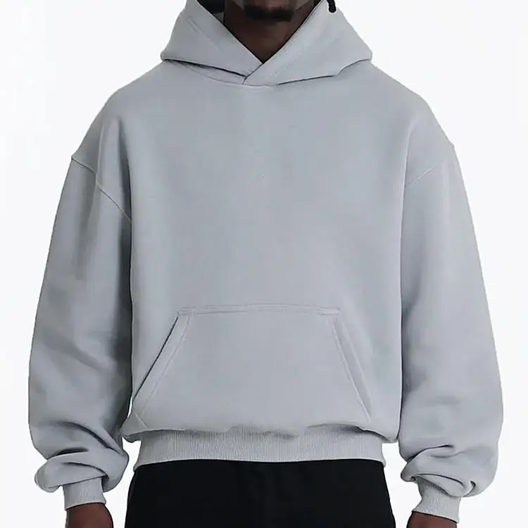 custom high quality 100 cotton Fleece mens sweatshirts 500gsm plus size oversized heavyweight hoodies men