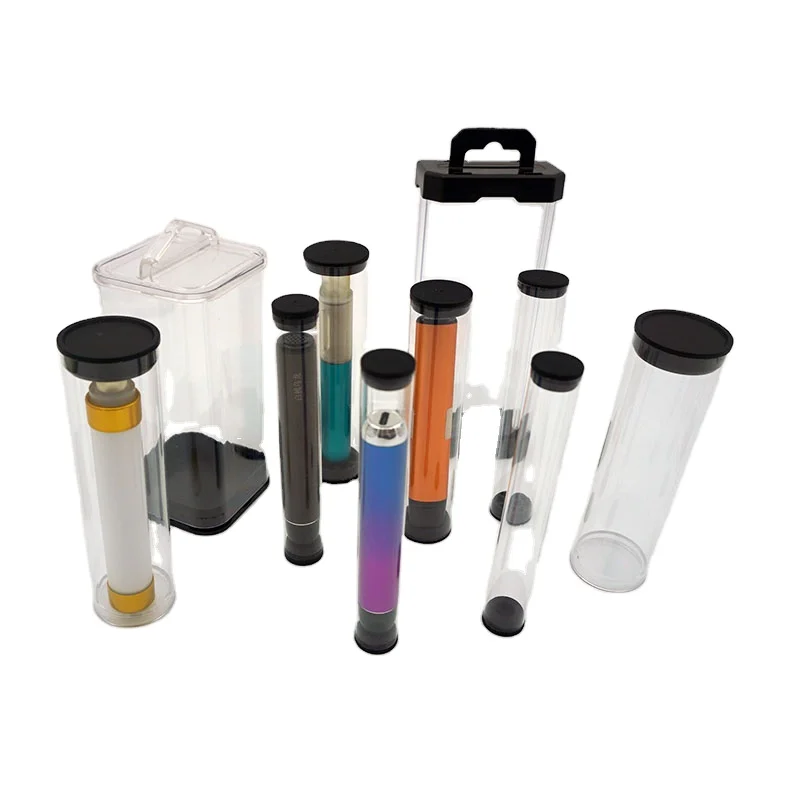 Customized Transparent Packaging Plastic Round Cylinder Packaging Container Tube Clear Plastic package Pc Tube For Crafts