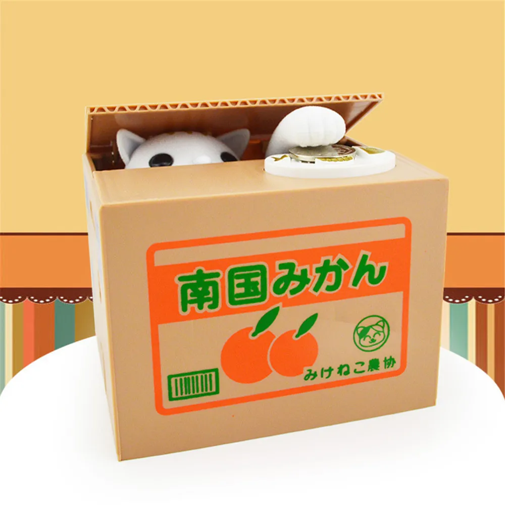 UCHOME Japanese Money Stealing Cat Savings Bank Gift Creative English Cartoon Little Meow