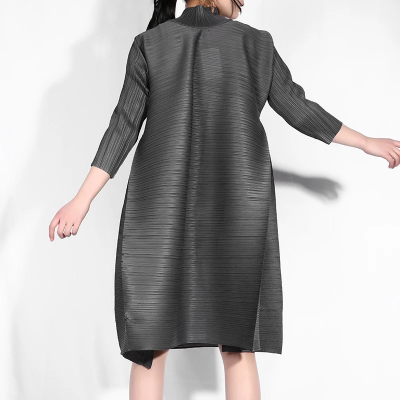 Fashion design clothes women good quality plus size CHEVRON PLEATED DRESS