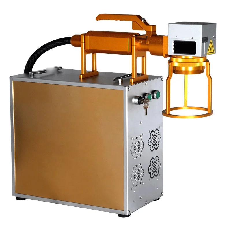 
High quality fiber laser 20w 30w 50w portable aluminum composite panels steel sheet cnc handheld laser marking machine 