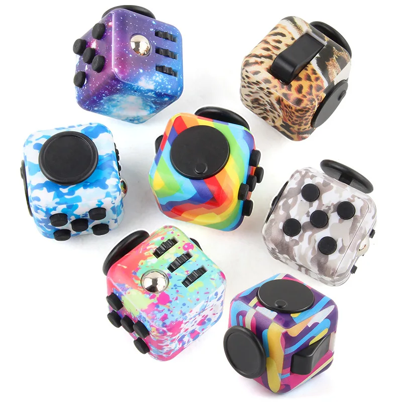 Colorful Mini 6 Sides Magic Finger Fidget Cube Cubos Fidget Sensory Toys