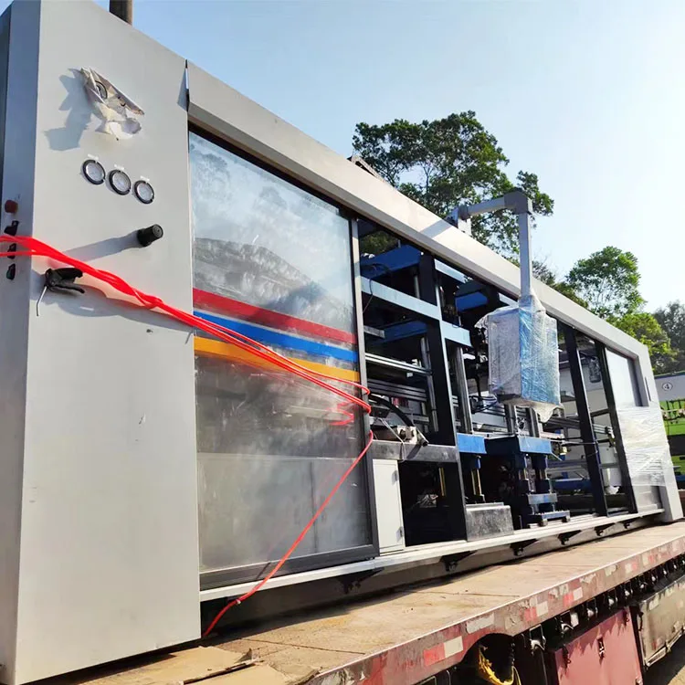 Used Heavy Duty Yoghurt Cup Vacuum Forming Multi Station Plastic Thermoforming Machine