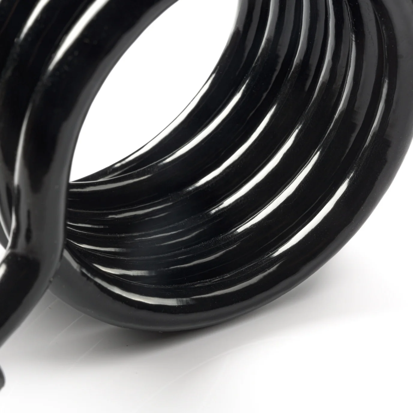 12mm Retractable PVC Coating Galvanized Security Bike Lock Coil Cable Retractable Steel Coiled Cable Lcok