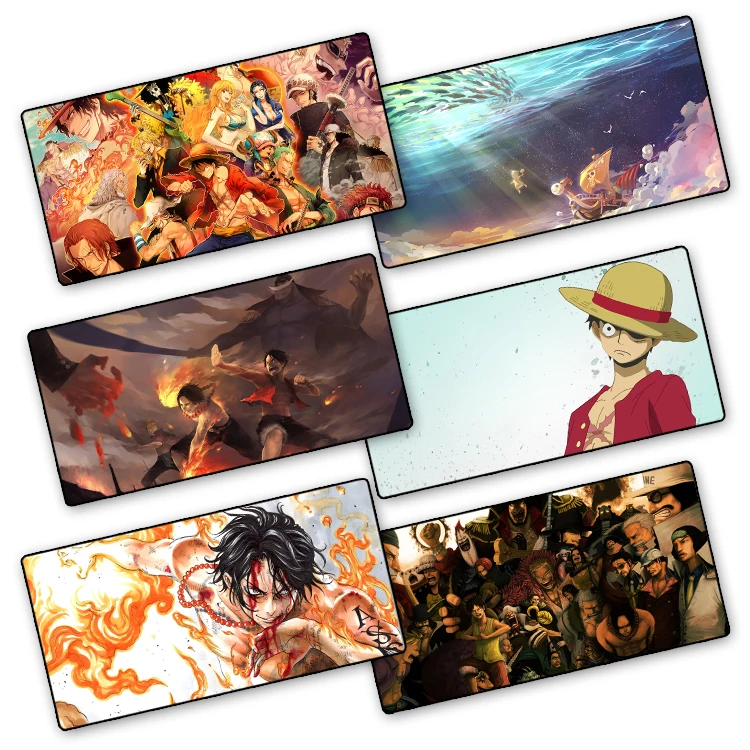
Anime ONE PIECE 3D promotional mouse pad manufacturers wholesale custom custom cartoon game large mouse pad keyboard pad 