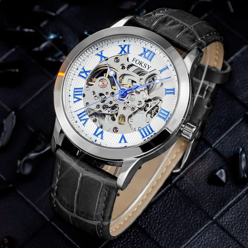 Wrist Luxury Custom OEM ODM Logo Mechanical Automatic Waterproof Timepiece Hand  Fashion Skeleton Brand Classic Watch For Men
