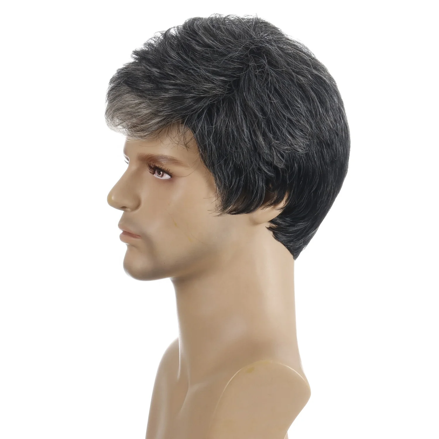 Competitive Price Wigs Men Full Lace Front Human Brazilian Hair Wigs