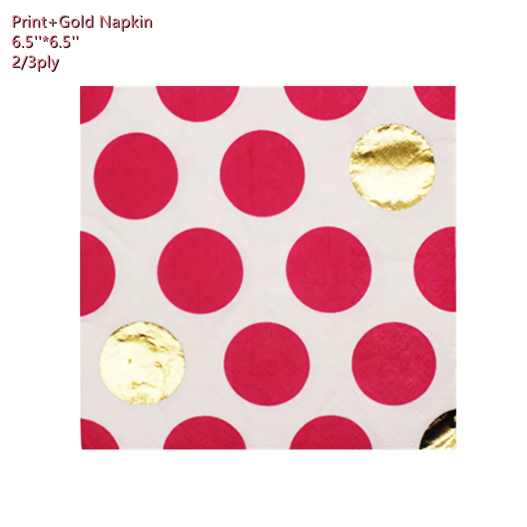 Party 3D Gold Foiled Patterns With  Printing Marbling Paper Decoupage Paper Napkins