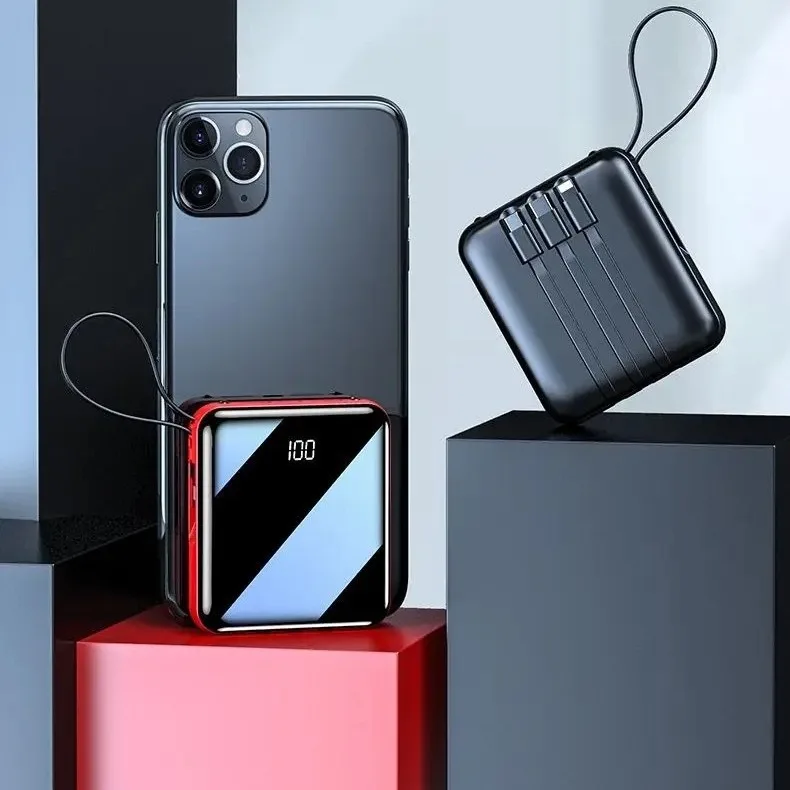Custom logo fast charger wireless high capacity 10000mah cute  mini consumer electronics power bank