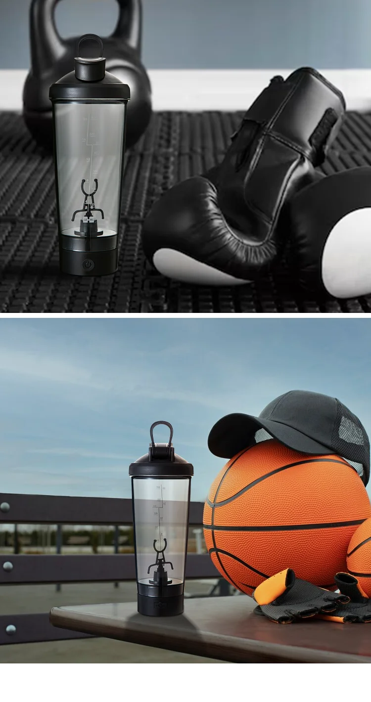 Pro electric shaker Bottle 20oz protein powder mixer shaker cups electric portable shake bottle rechargeable mixer cup