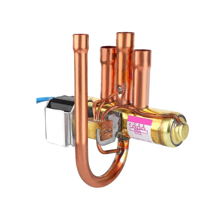 Air Conditioning Four-Way Reversing Valve 1HP Copper  Refrigeration Service Maintenance Accessory
