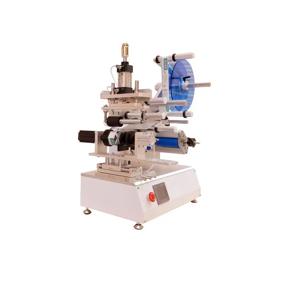 Semi-automatic Around bottle labeling machines square bottle labeling machine